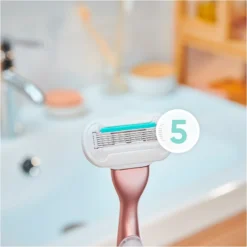 Gillette® Gillette Venus Deluxe Smooth Sensitive Rosegold -Teint Lisse Soldes Magasin gillette venus deluxe smooth sensitive rosegold rasoir tete de rechange 5