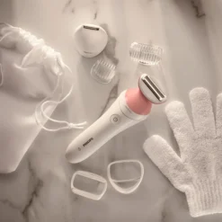 Philips SatinShave Wet & Dry BRL146/00 -Teint Lisse Soldes Magasin philips satinshave wet dry brl146 00 rasoir feminin 2